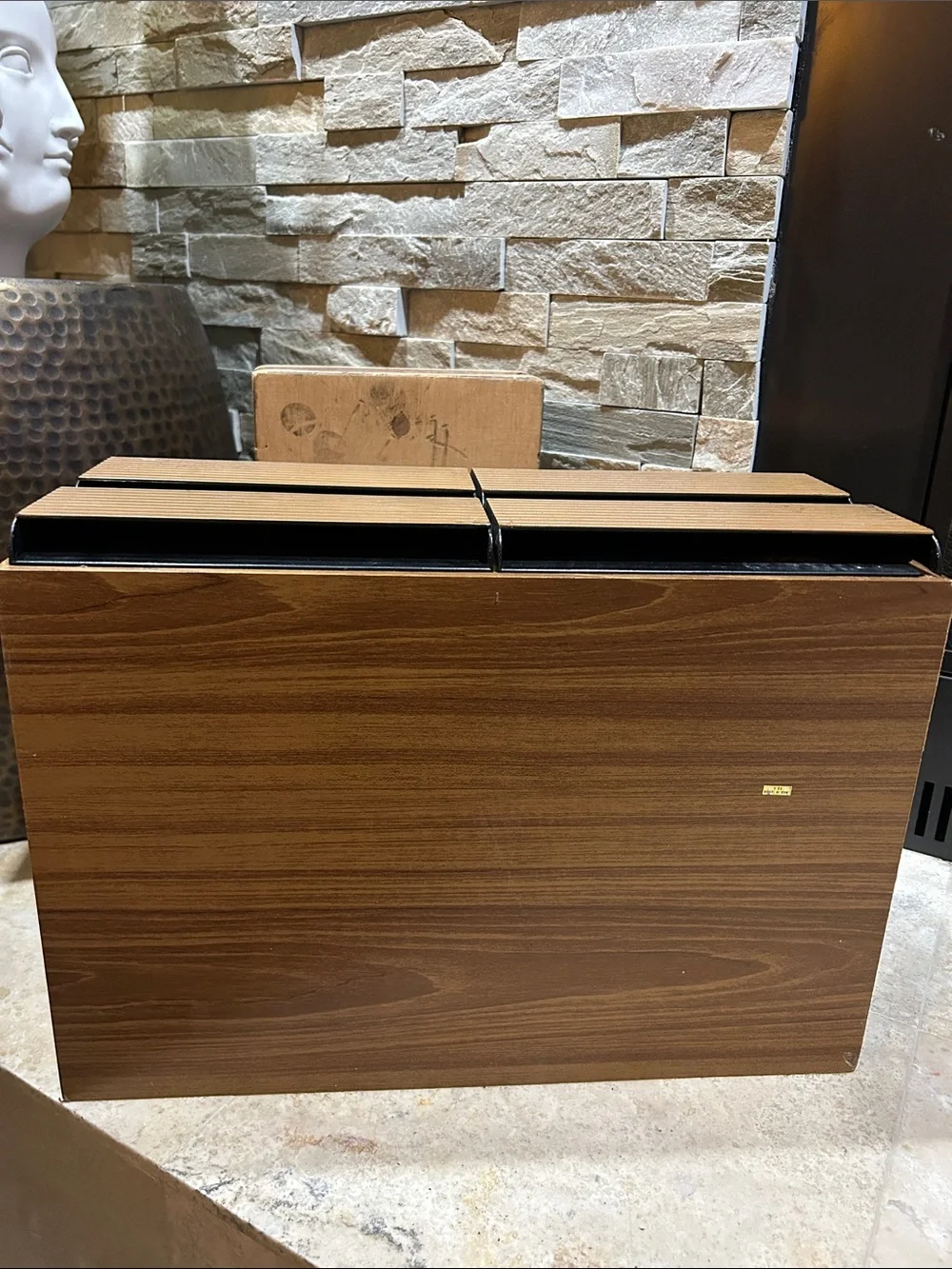 Woodgrain Stackable Storage Box - Brown - Picture 14 of 16